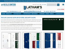 Tablet Screenshot of ajsteeldoors.co.uk